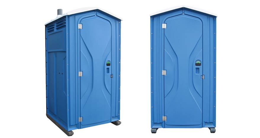 Long-term porta potty units on site in Henderson, North Carolina